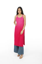 Quiet Chaos Resham Strappy Kurti