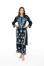 Noor Black/Blue Kurta Set