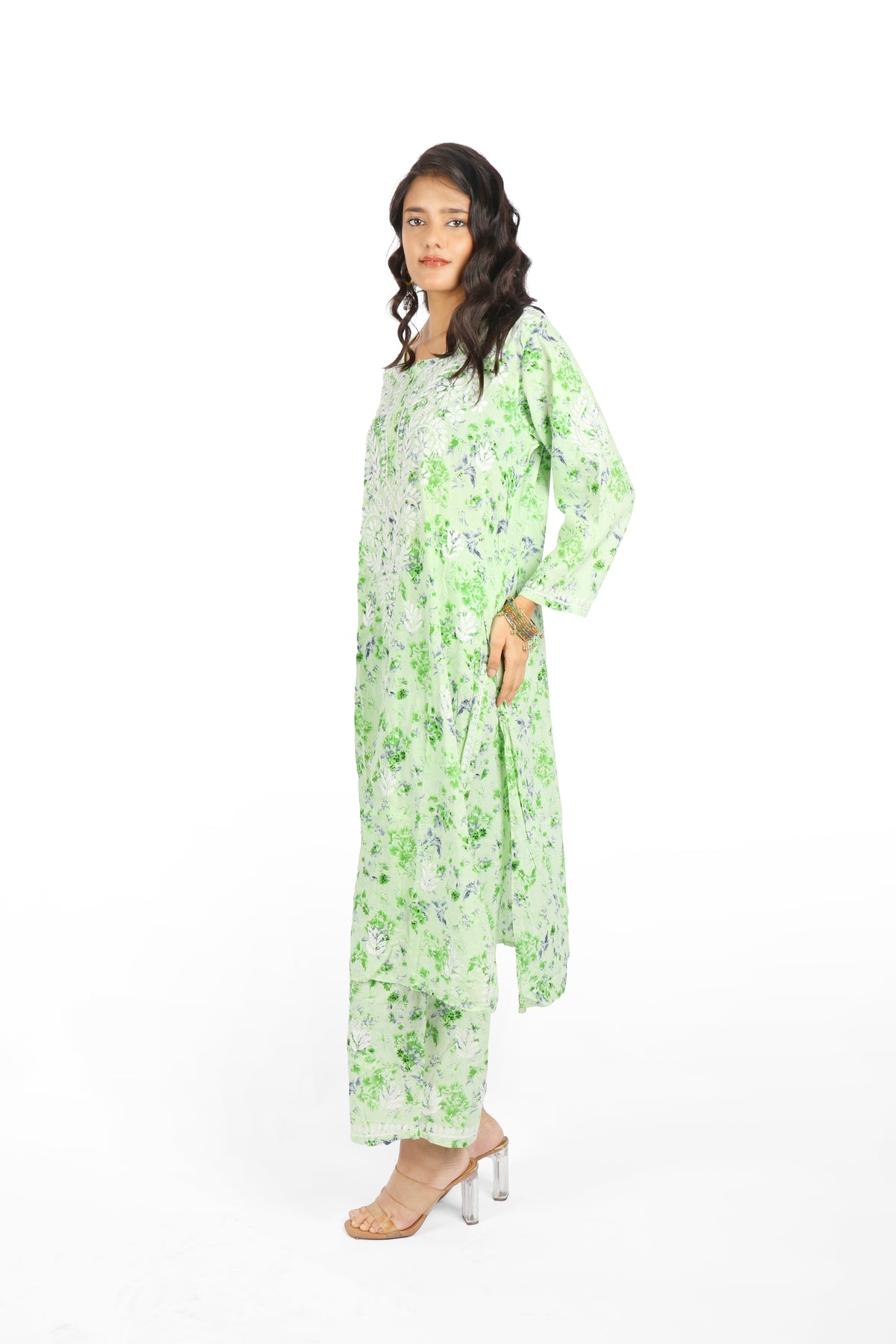 Baag Green Printed  Co-ord Set