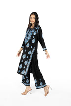 Noor Black/Blue Kurta Set