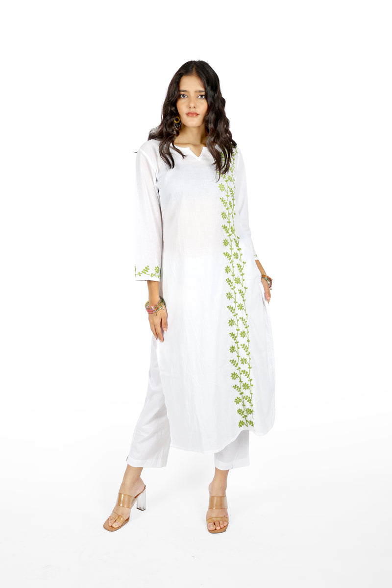 White Noise Kurta