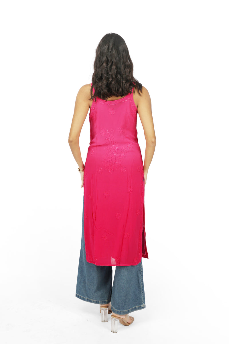 Quiet Chaos Resham Strappy Kurti