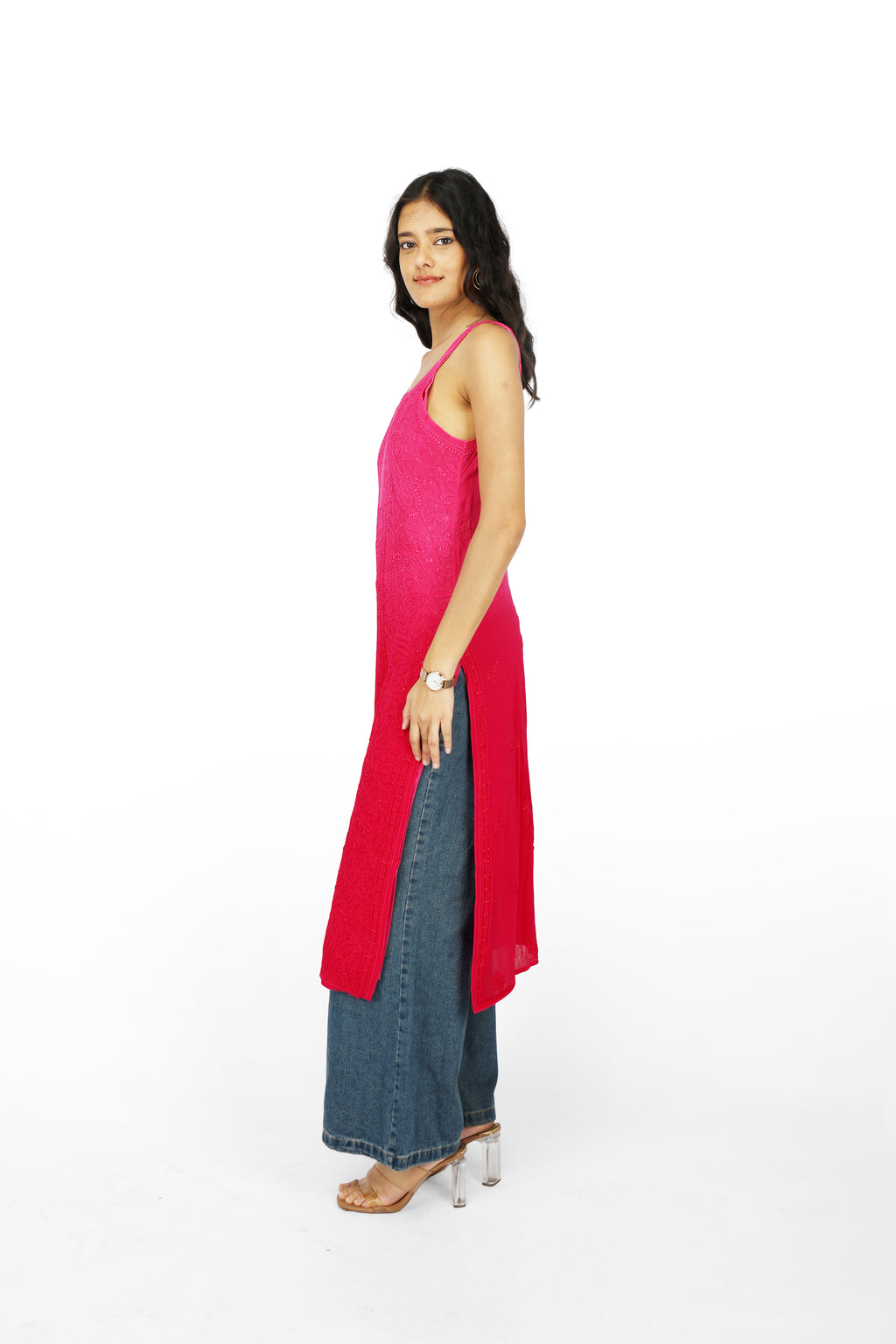 Quiet Chaos Resham Strappy Kurti