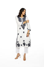 Siya Rayon White Chikankari Kurta