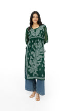 Sakhiyan Forest Green Kurta