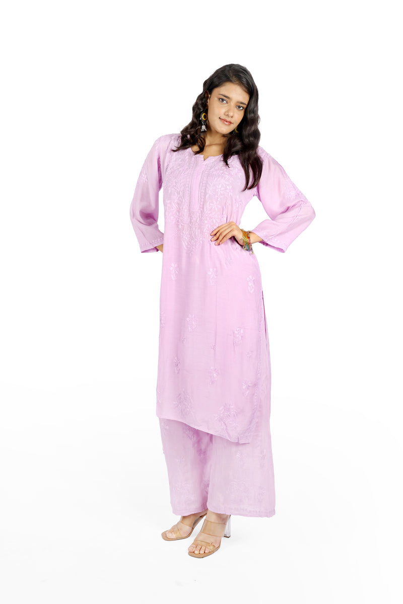 Ruhi Lilac Mulmul 2PC Set