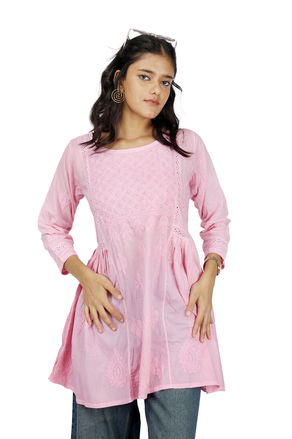 Divya Pink Bakhia Top