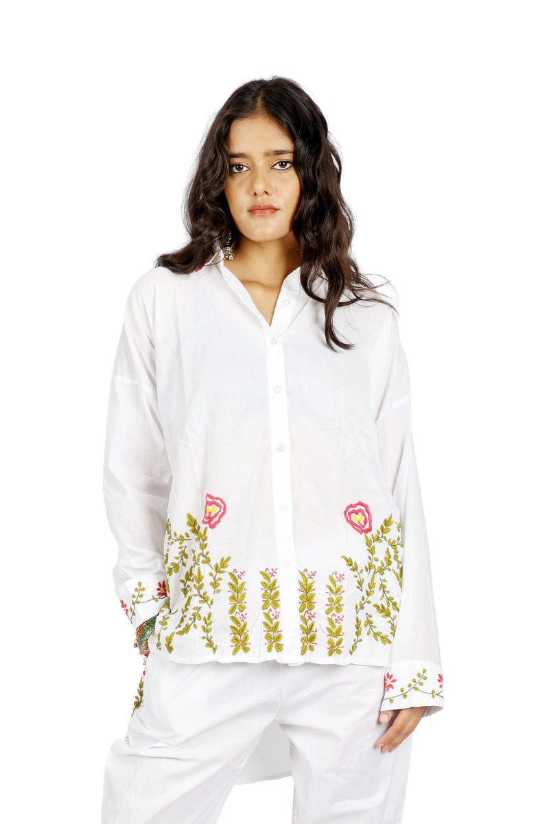 Archive 01 Botanical High Low Shirt