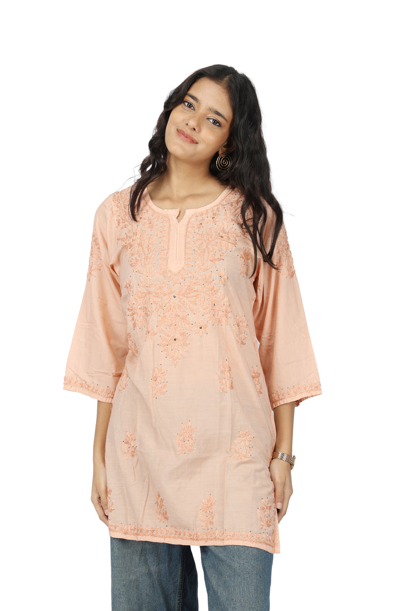 Mohabbat Peach Butta Kurti