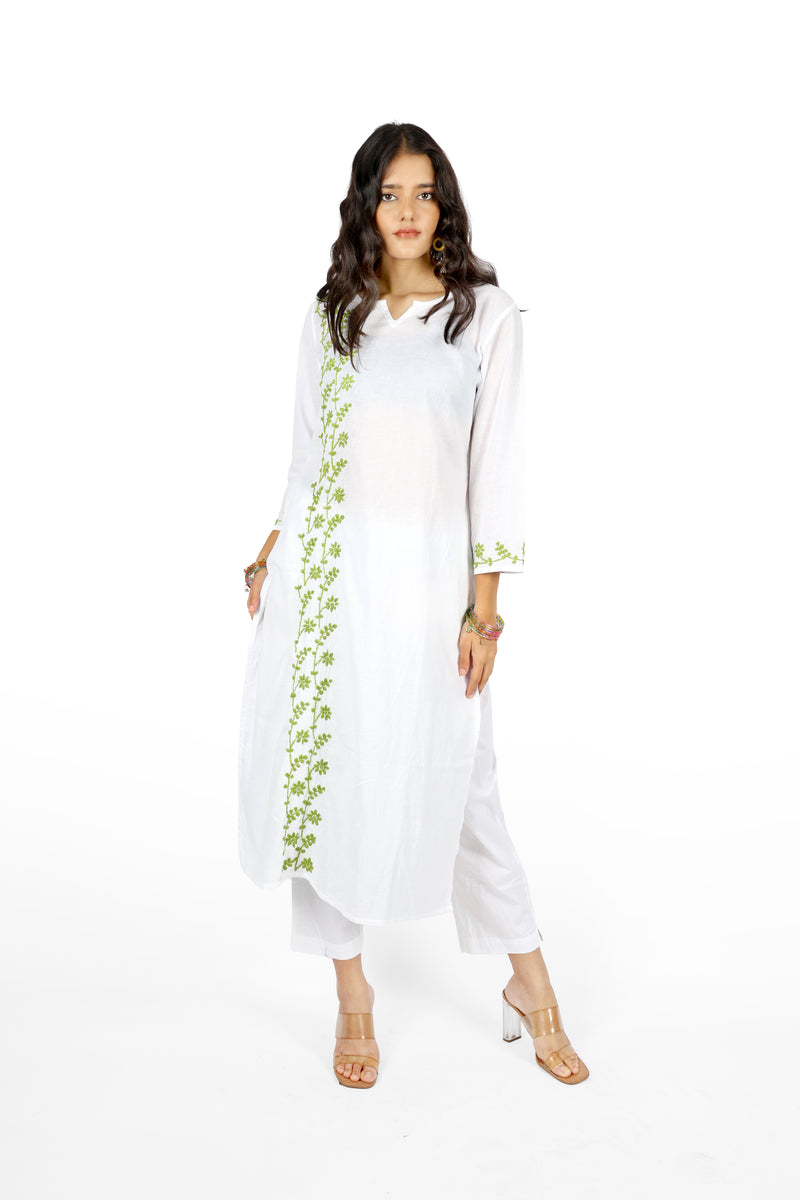 White Noise Kurta