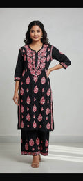 Noor Black/Pink Kurta Set
